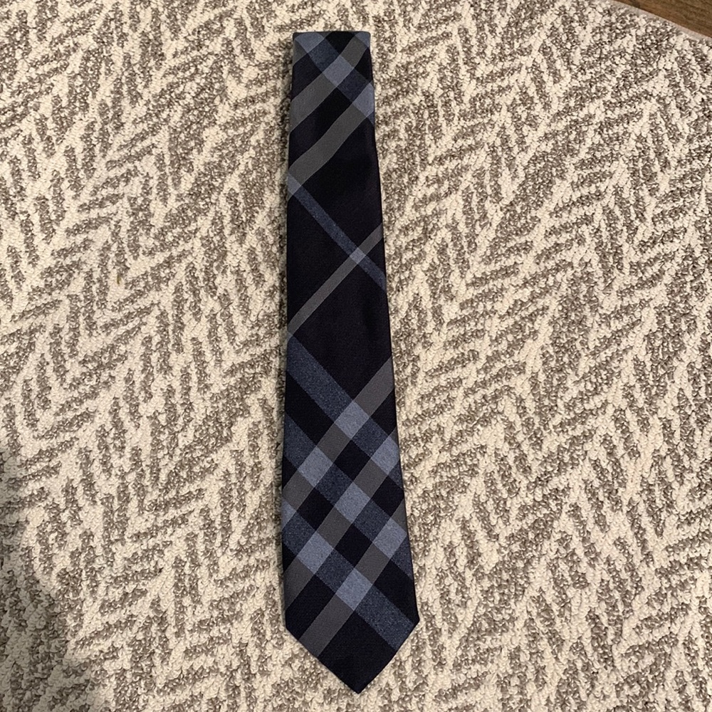 Burberry Blue Check Tie